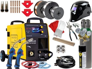 MIGOMAT spawarka inwertorowa MIG/MAG MMA 200A SYNERGIA TIG PULS alu Zestaw