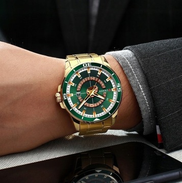 ЧАСЫ МУЖСКИЕ CURREN КЛАССИЧЕСКИЕ ЭЛЕГАНТНЫЕ СТАЛЬНЫЕ ДАТА 5 ЦВЕТОВ ПОДАРОК