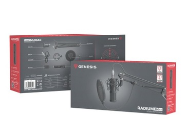НАБОР ПОП-ФИЛЬТРОВ ДЛЯ СТУДИЙНОГО МИКРОФОНА GENESIS RADIUM 300 XLR