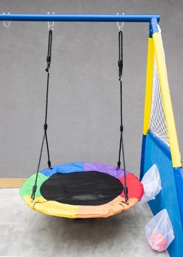 4 в 1 двойные САДОВЫЕ КАЧЕЛИ для детей, ГНЕЗДО АИСТА