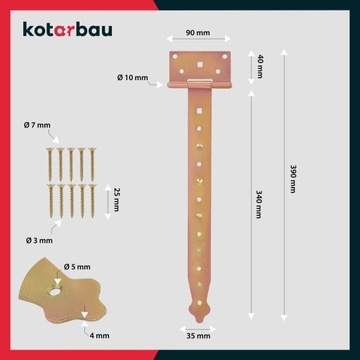 ПЕТЛЯ СТРОИТЕЛЬНАЯ БЕСЕДКА ДВЕРНАЯ ОЦИНКОВАННАЯ 350 ММ