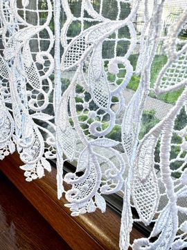 Zazdrostka Gipiura Biała Firanka Do Pokoju Do Kuchni Na Wymiar 70 wys