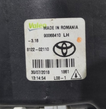 HALOGEN LEVÝ TOYOTA AYGO II PEUGEOT 108