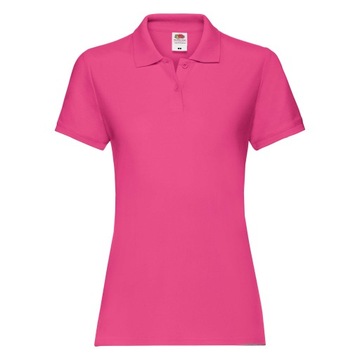 FRUIT DAMSKA KOSZULKA POLO PREMIUM FUCHSIA M