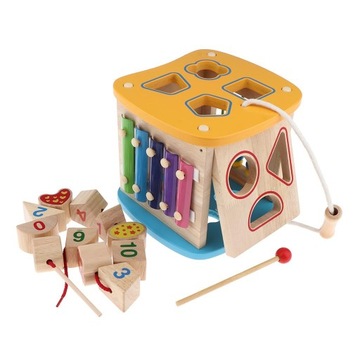 Маленькие дети, универсальная деревянная шкатулка.