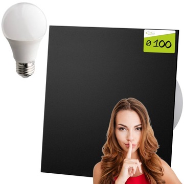 WENTYLATOR ŁAZIENKOWY 100 CZARNY MAT STANDARD