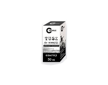 Tusz do stempli pieczątek stempelków 30ml czarny