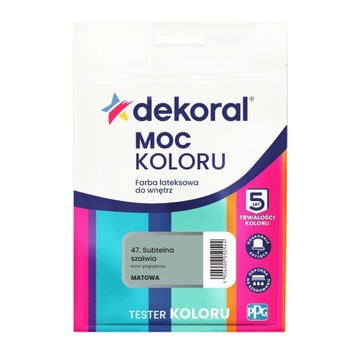 Tester próbnik farby Dekoral Moc koloru subtelna szałwia 0,04l