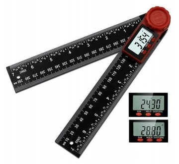KĄTOMIERZ CYFROWY POZIOMICA KĄTOWNIK 2W1 LCD