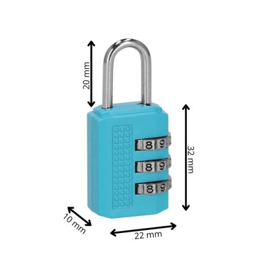 КОМБИНИРОВАННЫЙ ЗАМОК, ПЕРЕМЕННЫЙ КОД, 3 ЦИФРЫ, КОМБИНАЦИЯ, ДЛЯ ТРЕНАЖЕРНОГО ЗАЛА, ПРОЧНЫЙ, ПОДХОДИТ