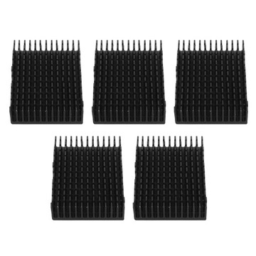 5 АЛЮМИНИЕВЫХ РАДИАТОРОВ ДЛЯ ПЛАТЫ УСИЛИТЕЛЯ МОЩНОСТИ ЦП 40x11x60, ЧЕРНЫЙ