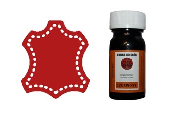 FARBA DO SKÓRY BUTÓW RENOWACJA CZERWONY 50ML