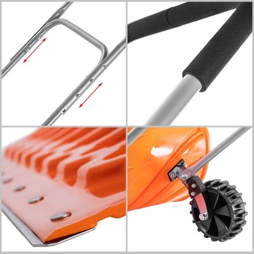 ПЛУГ СНЕЖНЫЙ НАТЕН НА КОЛЕСАХ STRONG СНЕГООБОРОТ СКРЕБОК 65,5см