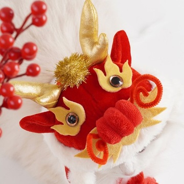 Утепленная теплая шляпа с изображением дракона из мультфильма для домашних животных, аксессуары для головных уборов