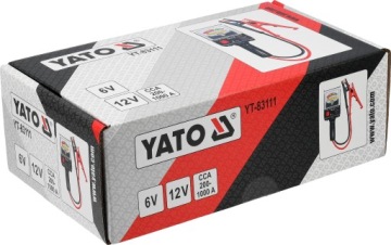 YATO ТЕСТЕР БАТАРЕИ АНАЛОГОВЫЙ ИЗМЕРИТЕЛЬ БАТАРЕИ 6V, 12V 200-1000A