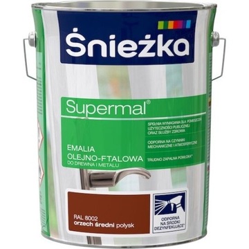 EMALIA OLEJNO FTALOWA ORZECH BRĄZ 8002 POŁYSK 5L