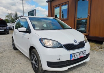 Skoda Citigo Hatchback 5d 1.0 60KM 2017 Skoda Citigo I rej 2018r, 1.0 LPG. Uszkodzony lewy tyl. Jezdzi. 60KM