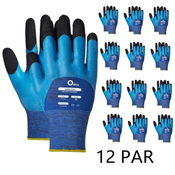 RĘKAWICE ROBOCZE ONYX BLUEFOM R9 12PAR PIANKOWE