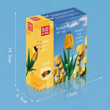 КОНСТРУКЦИОННЫЕ БЛОКИ ТЮЛЬПАНЫ ИСКУССТВЕННЫЕ ЦВЕТЫ ДЛЯ МОЛДА KING VASE 24012