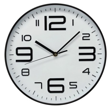 ZEGAR ŚCIENNY OKRĄGŁY DUŻY NA ŚCIANĘ ZEGAREK 30CM