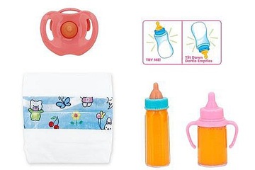 2 бутылки FOR DOLL, исчезающая соска-пустышка MILK