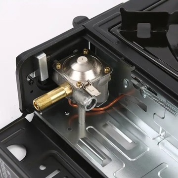ТУРИСТИЧЕСКАЯ ГАЗОВАЯ ПЛИТА 2В1 С РЕДУКТОРОМ И КОРПУСОМ 6X КАРТРИДЖЕЙ + БЕСПЛАТНО