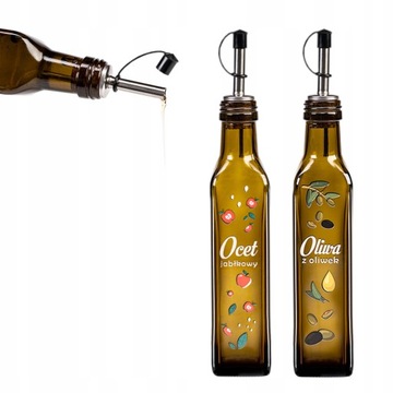 BUTELKA MARASCA 250 ml NADRUK + DOZOWNIK METALOWY