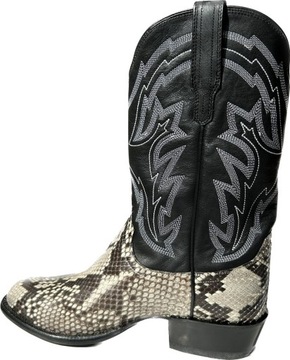 Мужские туфли Tecovas The Bryce Black Bone Python
