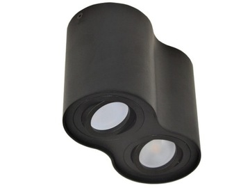 OPRAWA SUFITOWA LAMPA NATYNKOWA SIROCO BLACK RUCHOMA ALUMINIUM CZERŃ
