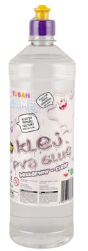 KLEJ BEZBARWNY DO ROBIENIA SLIME DO PAPIERU PVA 1L TUBAN