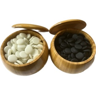 Go-Weiqi kamienie Yunzi do gry + Bambusowe Gosu