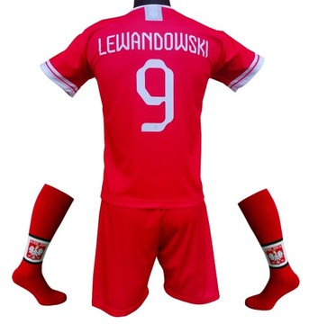 Komplet strój piłkarski Lewandowski Polska :: M