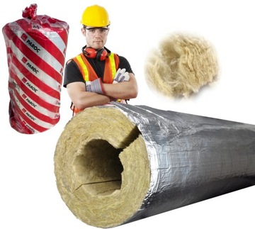 Otulina Alu z wełny mineralnej do rur 54/30 PAROC