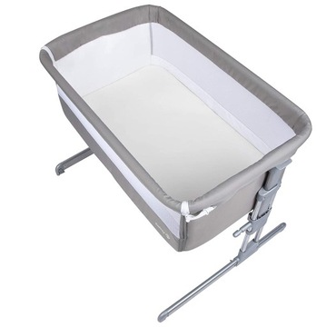 Безопасная дорожная кроватка 70 x 96 см серая