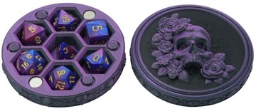 Memento mori - магнитный контейнер для кубиков РПГ - коробка/органайзер/футляр D