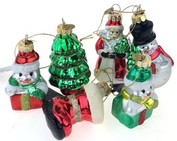 СНЕГОВИК ЖЕМЧУЖНЫЙ СНЕГОВИК 8 см РОЖДЕСТВЕНСКИЕ ШАРЫ СТЕКЛЯННЫЕ ФОРМЫ МАЛЕНЬКИЕ