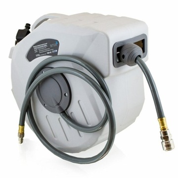 Шланг для компрессора пневматический выдвижной барабан 20м