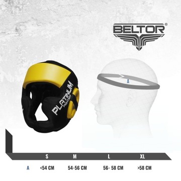 PLATINUM FIGHTER KASK SPARONGOWY OCHRANIACZ GŁOWY GUARDIAN BOKS S