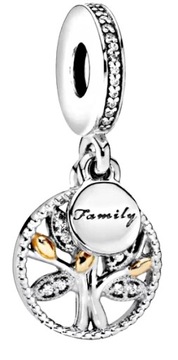 MD CHARMS beads FAMILY rodzina DRZEWKO S925