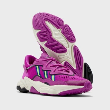 ADIDAS ORIGINALS OZWEEGO VIVID PINK SOLAR GREEN