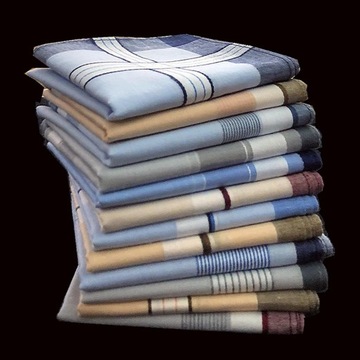 Носовые мужские хлопковые носовые платки Hanky ​​Premium 40х40см классического стиля I 18 шт.