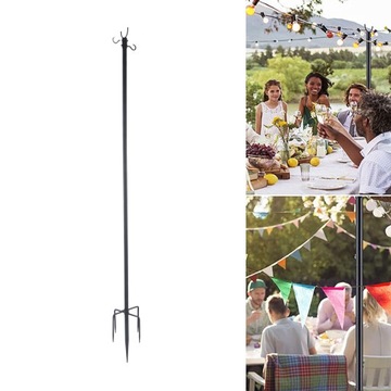 Набор из 2 шт., гирлянда длиной 10 футов, уличные подвесные столбы, стержень для кемпинговой лампы с остроумием