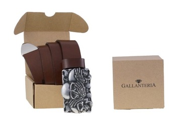 КОЖАНЫЙ РЕМЕНЬ ДЛЯ МОТОЦИКЛИСТОВ, ПРЯЖКА ЧЕРЕП