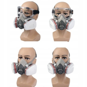 КОМПЛЕКТ Маска от газовой краски + фильтры + очки