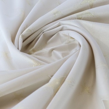 Рождественская дорожка для стола, устойчивая к загрязнениям, большие звезды, бело-золотая, 40x160 см