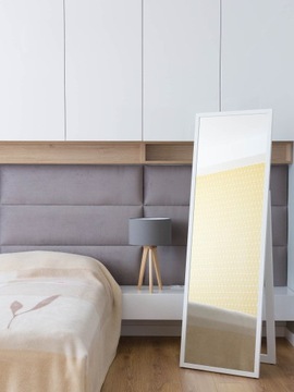 НАПОЛЬНОЕ ЗЕРКАЛО В УЗКОЙ РАМЕ ПРЕМИУМ 170x50 БЕЛОЕ