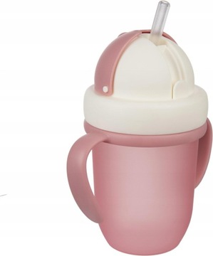 Canpol Kubek ze składaną Rurką Pastels 210ml Różowy