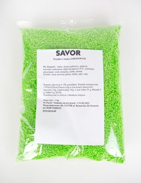 Posypka cukrowa o smaku pistacji1kg Savor