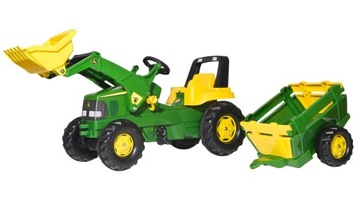 ПЕДАЛЬНЫЙ ТРАКТОР ROLLY TOYS ПРИЦЕП JOHN DEERE