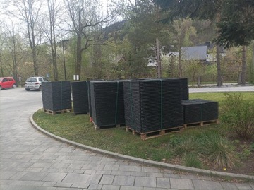 Противоскользящий резиновый коврик ПВХ для гаража, защита входа 120 х 80 см.